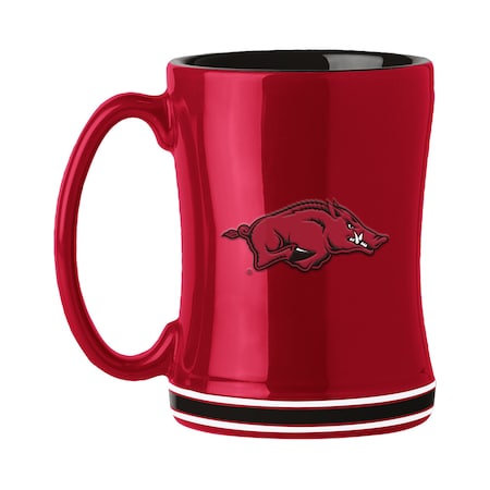 Logo Brands Arkansas 14oz Relief Mug 108-C14RM